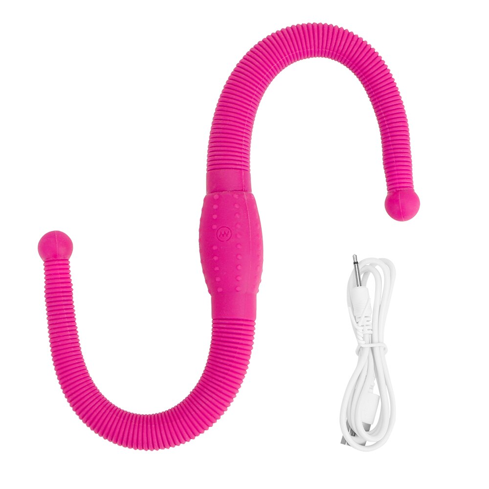 12 Speed Lesbian Strap on Dildo Vibrators Flexible Double Head Vaginal Massager G Spot Anal Sex Toy for Women Adult Products