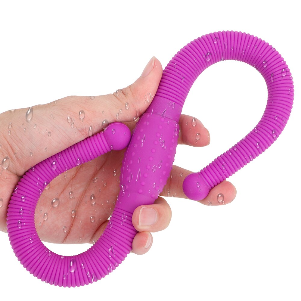 12 Speed Lesbian Strap on Dildo Vibrators Flexible Double Head Vaginal Massager G Spot Anal Sex Toy for Women Adult Products