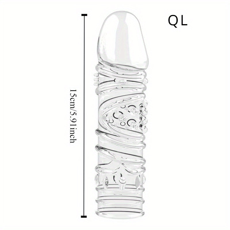 Penis Ring Crystal Penis Sleeve Lock Sperm Resistance Adult Supplies