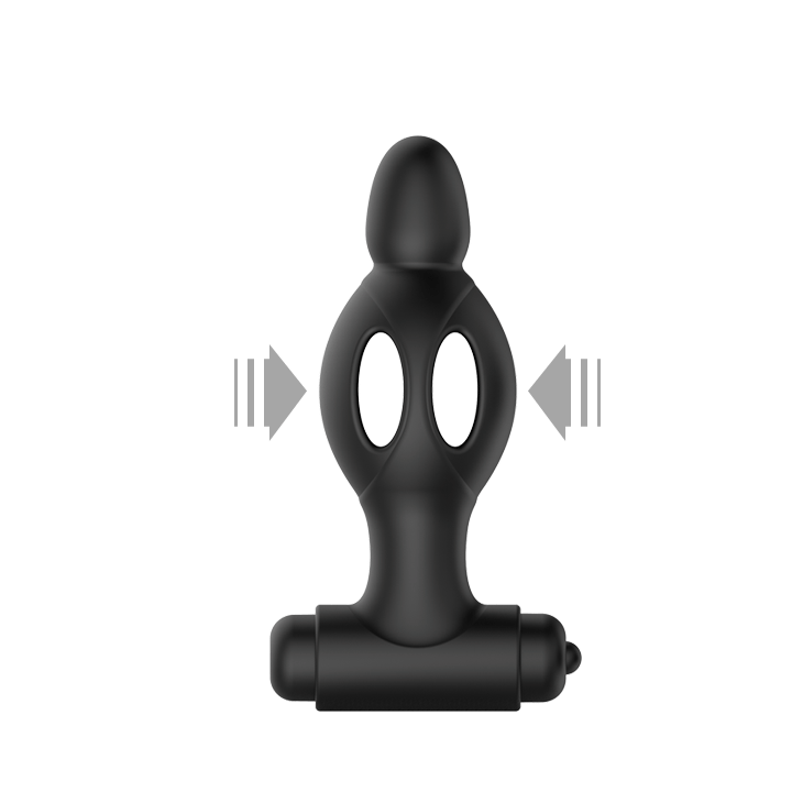 Butt Plug 10 Speeds Bullet Vibrating Anal Vibrator Male Prostate Massager Hollow Anal Plug Sex Toys for Couples G-Spot Stimulate