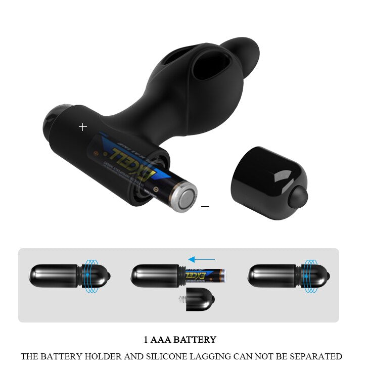 Butt Plug 10 Speeds Bullet Vibrating Anal Vibrator Male Prostate Massager Hollow Anal Plug Sex Toys for Couples G-Spot Stimulate