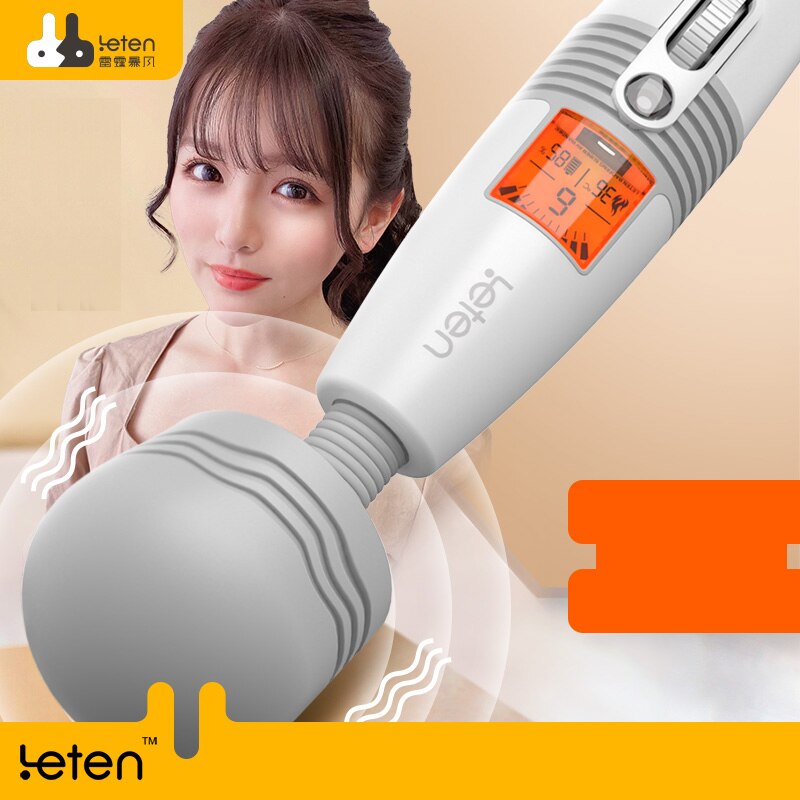 Female Masturbation Clitoris Stimulation AV Stick Warm Version of The Dildo AV Wand Massager Vibrator G Point Sex Toy Adult Shop