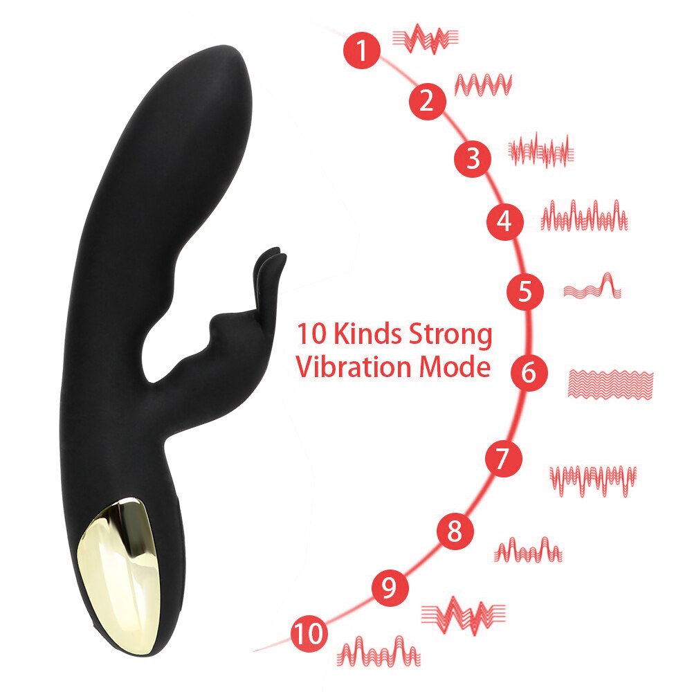 IKOKY Sex Toys for Women Rabbit Vibrator Clitoris Stimulator G-spot Silicone Adult Product