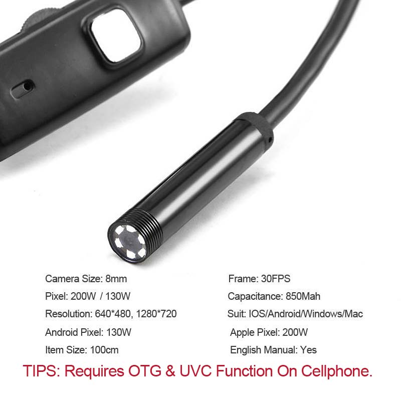 Intelligent Pussy Anal Vagina Voyeur Camera 7mm Inspection Borescope Waterproof Erotic Adult Game Sex Toys for Woman Couples