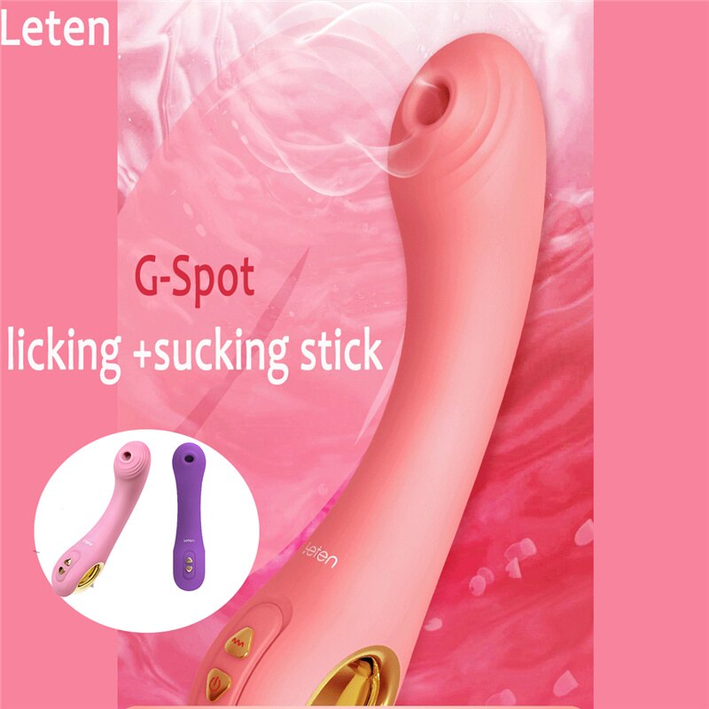 Leten Automatic Sucking Heating Dildo Vibrator Sex Toys for Women G Spot Vagina Vibrating Stick Female Masturbation Sex Products