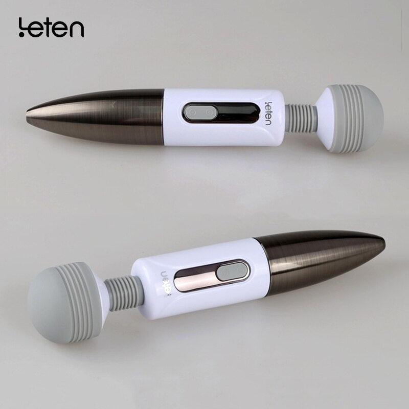 Leten Lightning Huge Head Vibrator for Female Masturbation. AV Magic Wand Massager Nipple Clitoris Stimulator Sex Toys for Woman