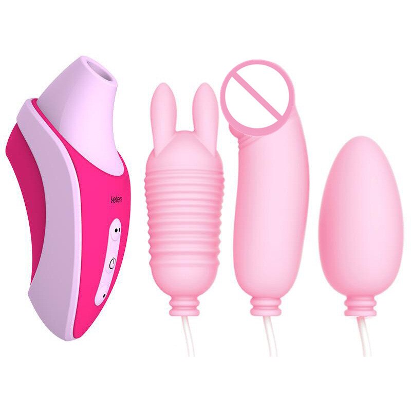 Leten Sucking G Spot Vibrator Oral Sex Nipple Sucker Clamp Dildo Vibrating Egg Clitoris Stimulator Massage Sex Toys for Woman