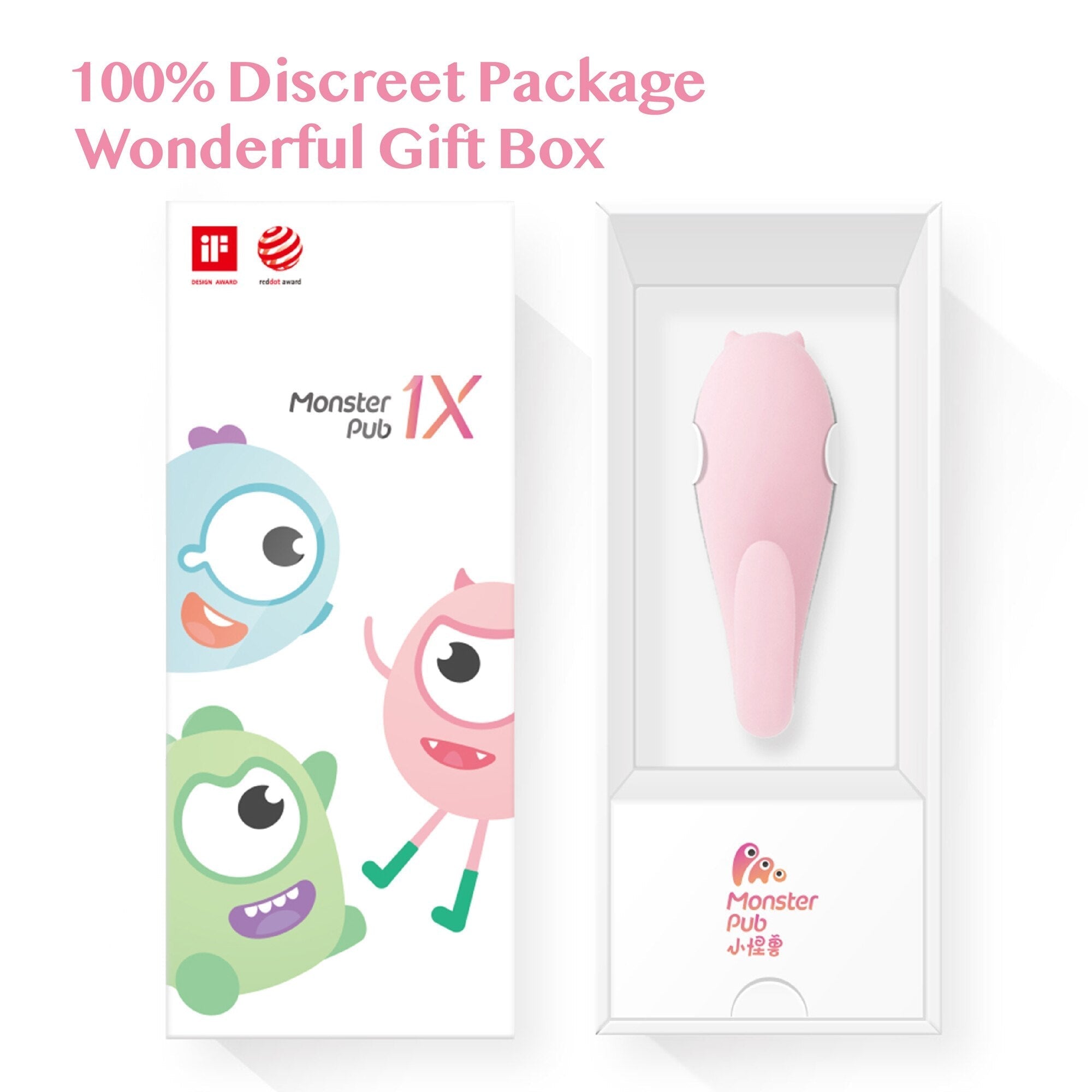 Monster Pub 1X Bluetooth Remote Vibrators Rechargeable Clitoral &amp; G-Spot Sex Toys for Adults 18 Women Masturbator Product