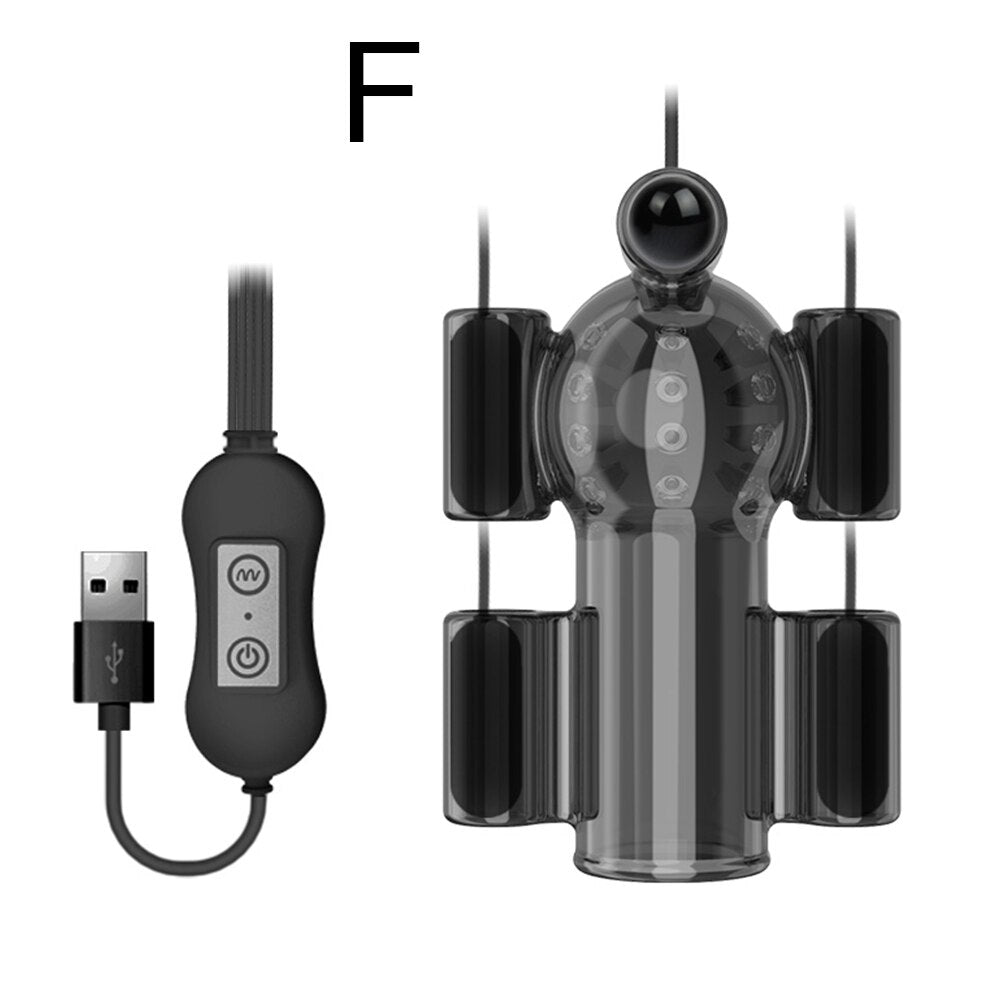 Penis Vibrator 20 Speed Sex Toys for Men Penis Trainer Ring Glans Vibrator Toys for Adults Delay Ejaculation Male Masturbation