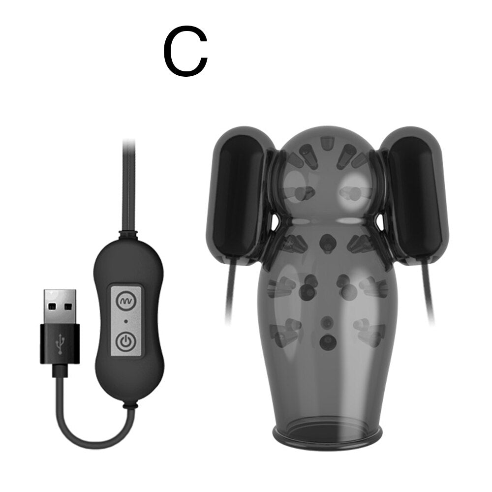 Penis Vibrator 20 Speed Sex Toys for Men Penis Trainer Ring Glans Vibrator Toys for Adults Delay Ejaculation Male Masturbation