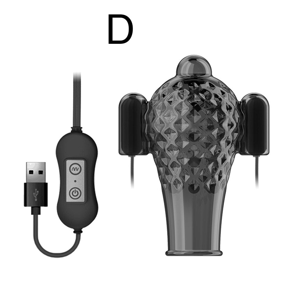 Penis Vibrator 20 Speed Sex Toys for Men Penis Trainer Ring Glans Vibrator Toys for Adults Delay Ejaculation Male Masturbation