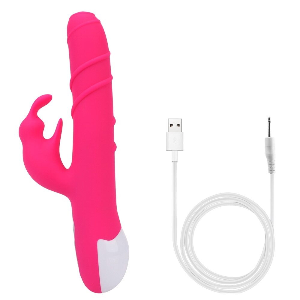 Vaginal Clitoral Stimulator G Spot Dildo Vibrator Adult Products Dual Motor Sex Toys for Women Rotating Rabbit Vibrator Wand